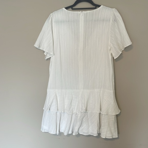 White Ruffle Dress - Picture 2 of 3